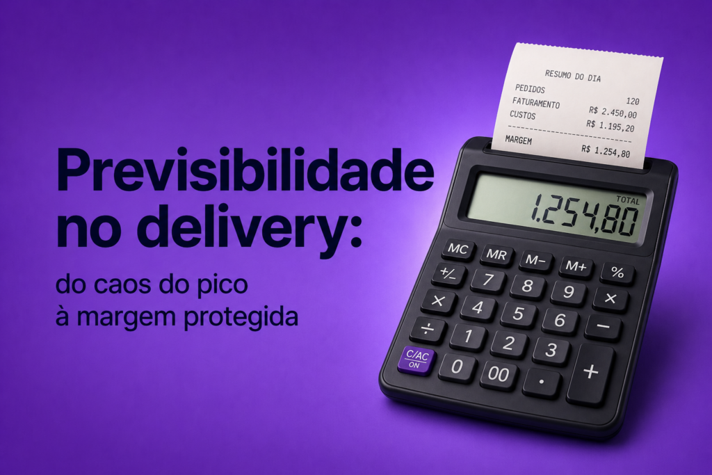 Previsibilidade no delivery: do caos do pico à margem protegida